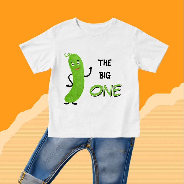 Camiseta Para Bebê Pepino verde (Criador carregado)