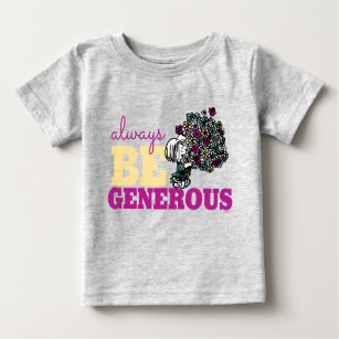 Camiseta Para Bebê Peppermint Patty   Ser generoso