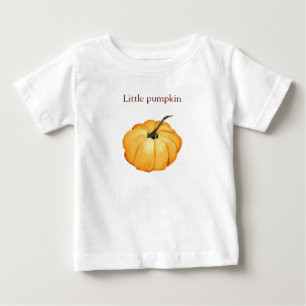 Camiseta Para Bebê Pequena abóbora aquarela T-Shirt