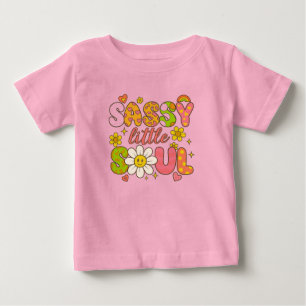 Camiseta Para Bebê pequena alma atrevida
