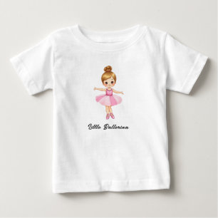 Camiseta Para Bebê Pequena Bailarina