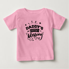 Camiseta Para Bebê Pequena Bênção do pai