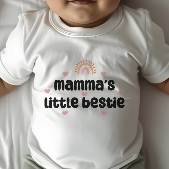Camiseta Para Bebê Pequena Bestie da Mamãe - para Mamãe e Bebê (Criador carregado)
