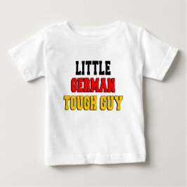 Camiseta Para Bebê Pequena Cara Alemã Dura