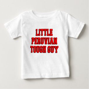 Camiseta Para Bebê Pequena Cara Peruana Difícil