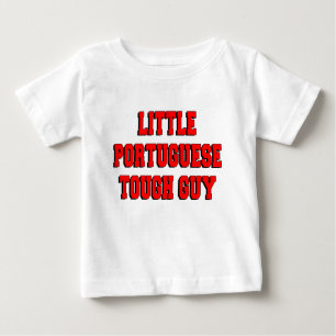 Camiseta Para Bebê Pequena Cara portuguesa difícil