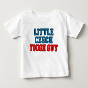 Camiseta Para Bebê Pequena Cara Tcheca Dura