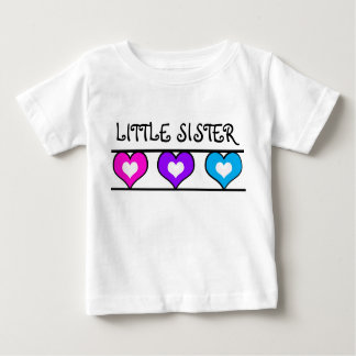 CAMISETA PARA BEBÊ PEQUENA COLEÇÃO DE IRMÃ