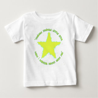Camiseta Para Bebê Pequena Estrela Brilhante