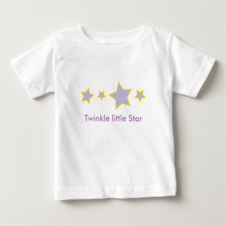 Camiseta Para Bebê Pequena estrela giratória