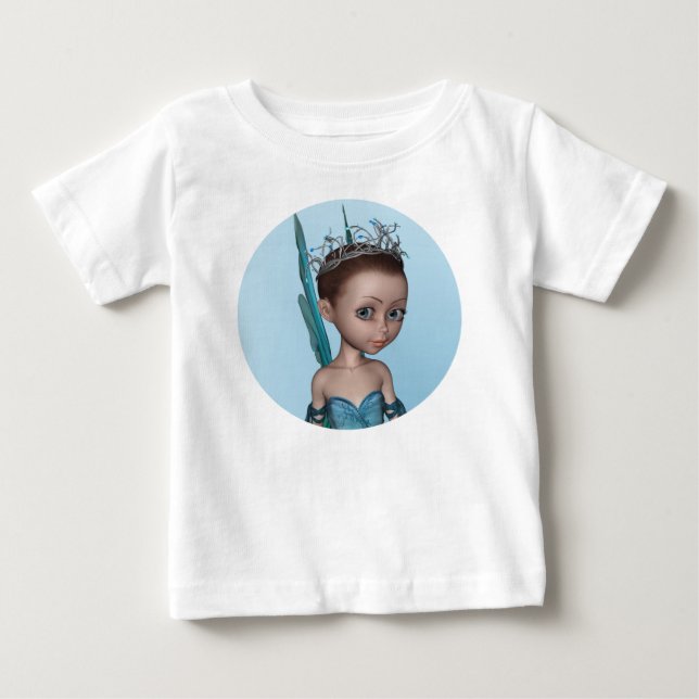 Camiseta Para Bebê Pequena Fada (Frente)