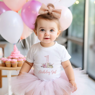 Camiseta Para Bebê Pequena Festa de aniversário de Veado Personalizad