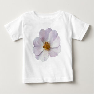 Camiseta Para Bebê Pequena flor rosa