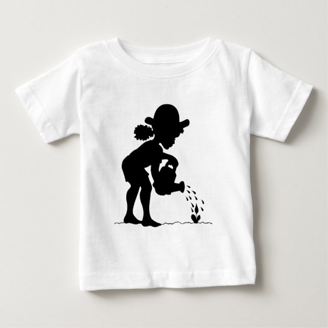 Camiseta Para Bebê Pequena Gardener (Frente)