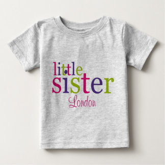 Camiseta Para Bebê Pequena Irmã T-Shirts