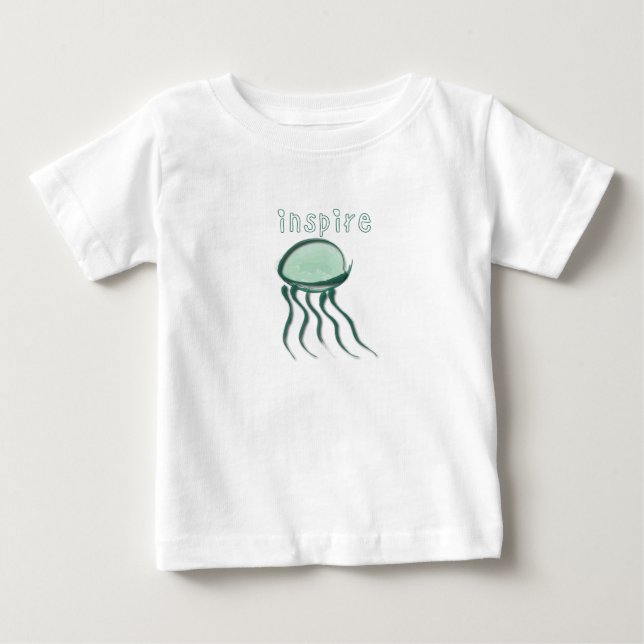Camiseta Para Bebê Pequena medusa (Frente)