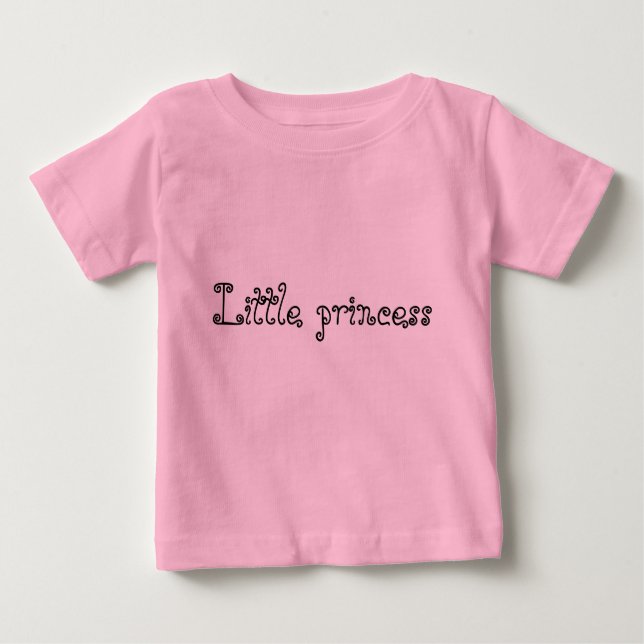 Camiseta Para Bebê Pequena princesa (Frente)