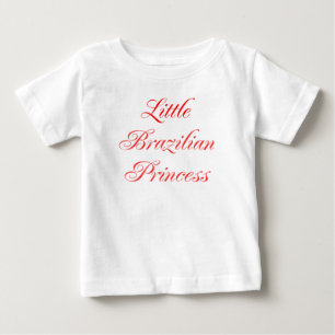 Camiseta Para Bebê Pequena Princesa Brasileira