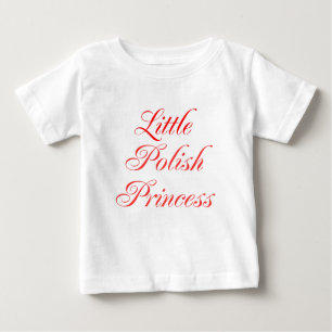 Camiseta Para Bebê Pequena Princesa Polonesa