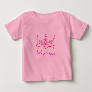 Camiseta Para Bebê pequena princesa rosa