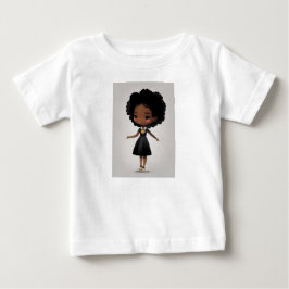 Camiseta Para Bebê Pequena Princesa Sapo