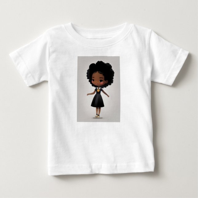 Camiseta Para Bebê Pequena Princesa Sapo (Frente)
