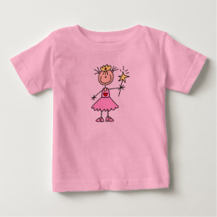 Camiseta Para Bebê Pequena Princesa Vestida