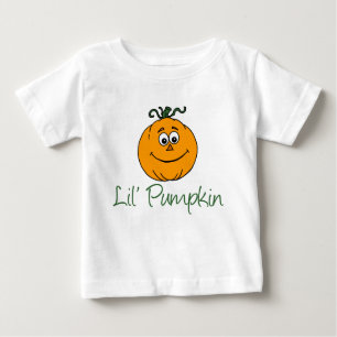 Camiseta Para Bebê Pequena Pumpkin De Cartoon Para Bebê