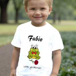 Camiseta Para Bebê Pequena rã