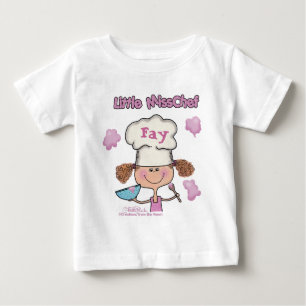 Camiseta Para Bebê Pequena Senhorita Chef Personalizar