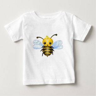 Camiseta Para Bebê Pequena t-shirt do Bee Queen - Pintura