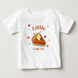 Camiseta Para Bebê Pequena tarte de abóbora