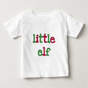 Camiseta Para Bebê Pequenas T-shirts e presentes no Feriado do Elf