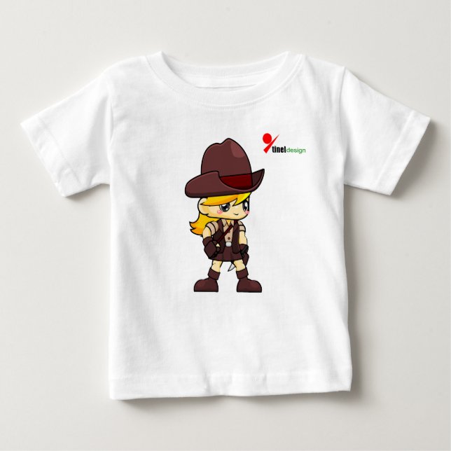 Camiseta Para Bebê Pequeno Adventurador Baby T-Shirt (Frente)