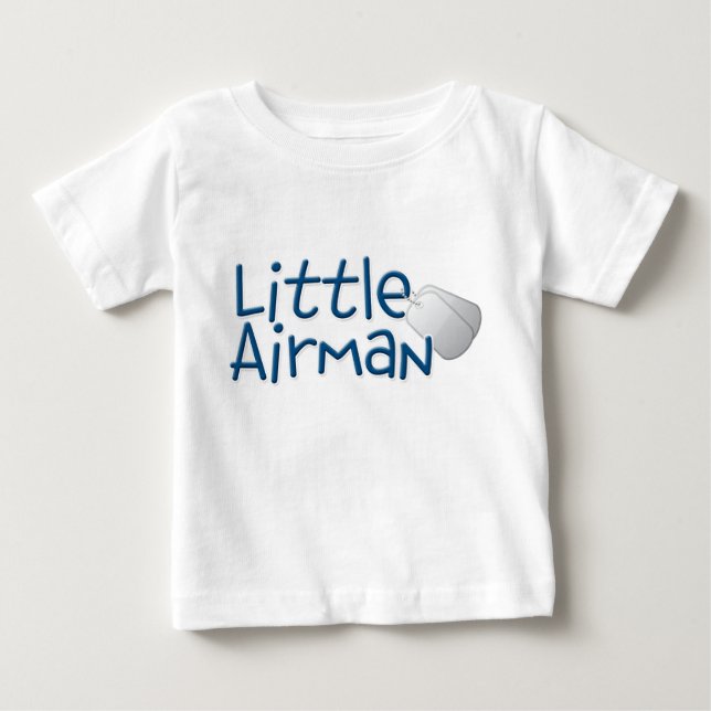 Camiseta Para Bebê Pequeno Airman (Frente)