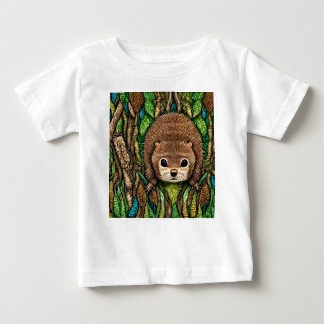 Camiseta Para Bebê Pequeno Bebê Adorável E Bonito (Frente)