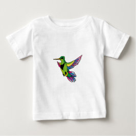 Camiseta Para Bebê Pequeno beija-flor | Adorável