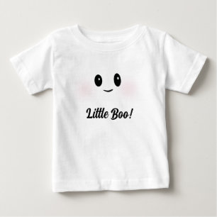 Camiseta Para Bebê Pequeno Boo! Figurino Fantasma