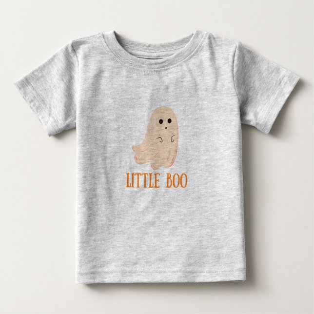 Camiseta Para Bebê Pequeno Boo Kids Halloween (Frente)