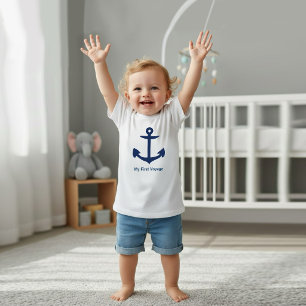 Camiseta Para Bebê Pequeno Capitão