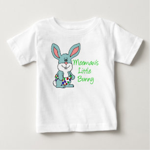 Camiseta Para Bebê Pequeno Coelhinho de Meemaw