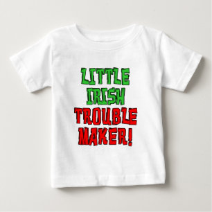 Camiseta Para Bebê Pequeno Criador de Problemas Irlandês