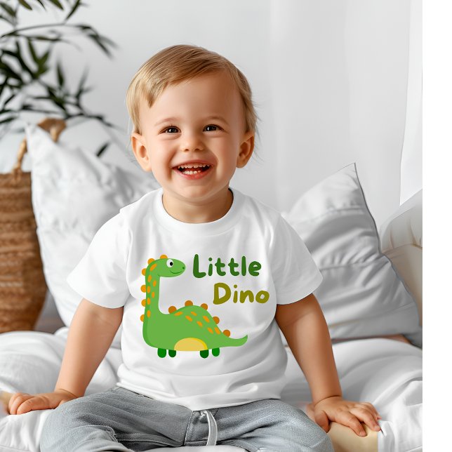 Camiseta Para Bebê Pequeno dino (Criador carregado)