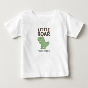 Camiseta Para Bebê Pequeno Dinossauro Roar Bonito E Camisa-T De Bebê