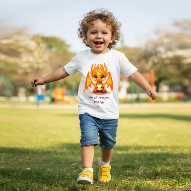 Camiseta Para Bebê Pequeno dragão (Criador carregado)