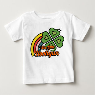 Camiseta Para Bebê Pequeno Duende Dia de São Patrício Trevo