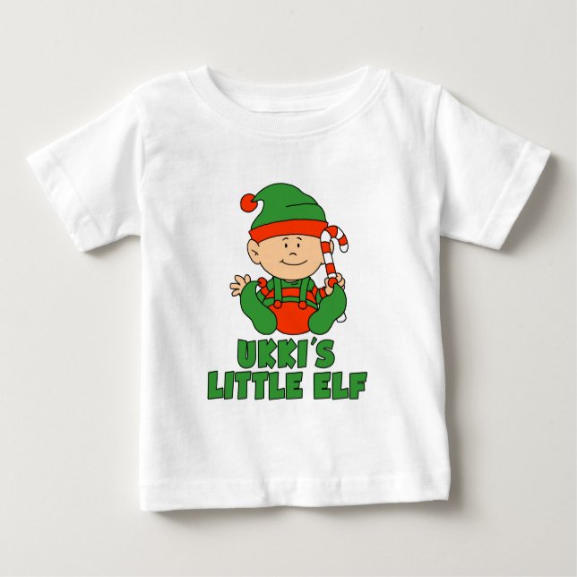 Camiseta Para Bebê Pequeno Elfo do Ukki (Frente)