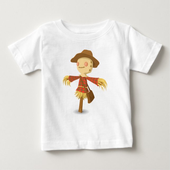 Camiseta Para Bebê Pequeno Espantalho (Frente)