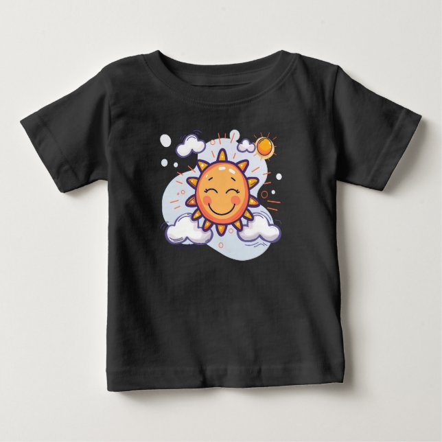 Camiseta Para Bebê ☀️ Pequeno Fato De Bebê Sunshine (Frente)