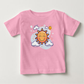 Camiseta Para Bebê ☀️ Pequeno Fato De Bebê Sunshine